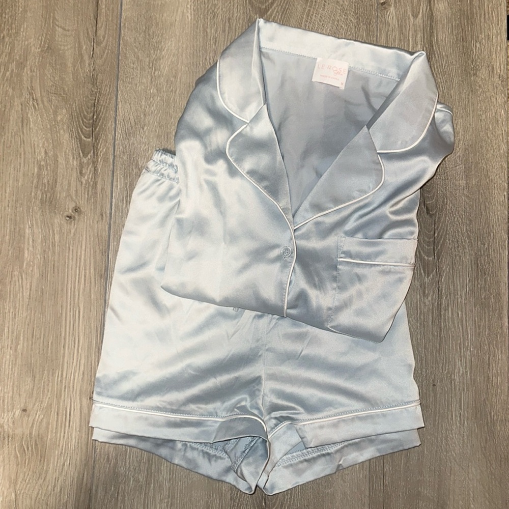Satin shorts pajama set